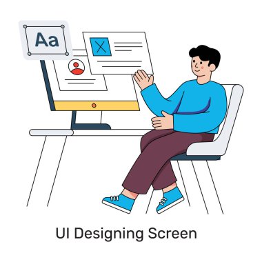 Web kablosunun modern tasarım illüstrasyonu 