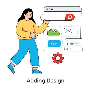 Web gelişimi için trend vektör tasarımı 