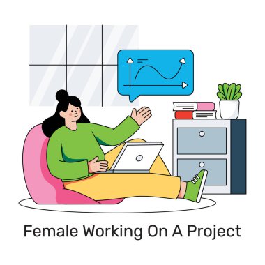 Bir proje üzerinde çalışmanın düz tasarım çizimi 