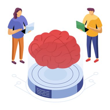 Beynin modern tasarım çizimi