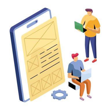 Mobil kablo grafiğinin renkli tasarımı 