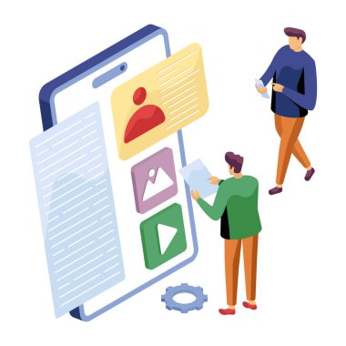 Cep telefonu hesabının benzersiz tasarımı 