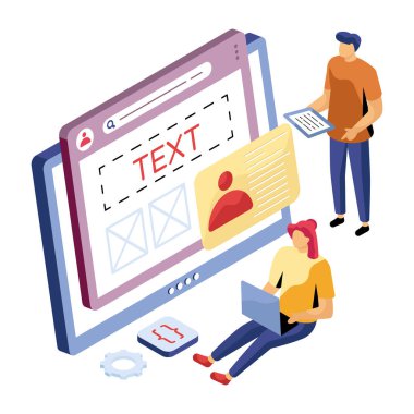 Çevrimiçi metnin premium indirme vektörü 