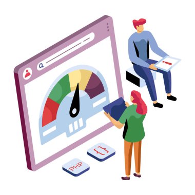 Sistem hız optimizasyonunun modern tasarım çizimi 