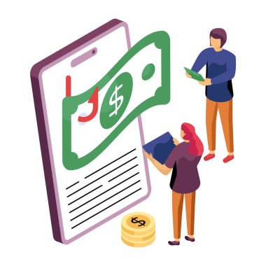 Modern design icon of financial phishing 