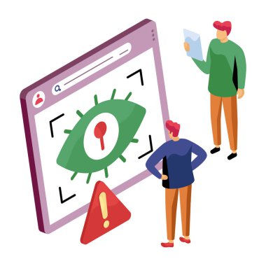 İris tanıma renginin renkli tasarımı