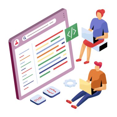 Sistem kodlamasının eşsiz tasarım çizimi