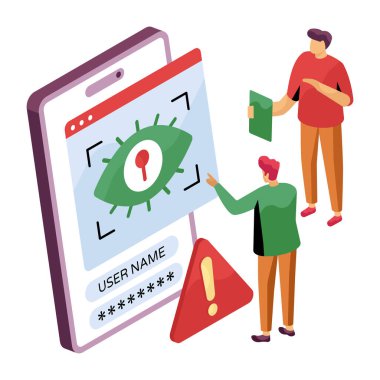 İris tanıma renginin renkli tasarımı