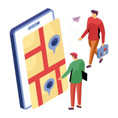 Mobil haritanın en iyi tasarım çizimi 