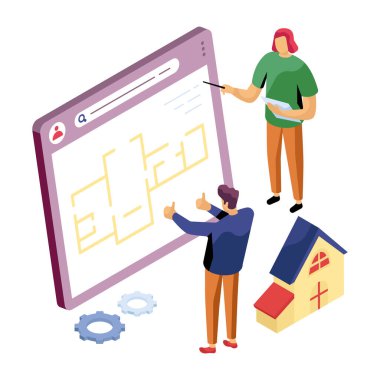 İnşaat planının mükemmel indirilmesi