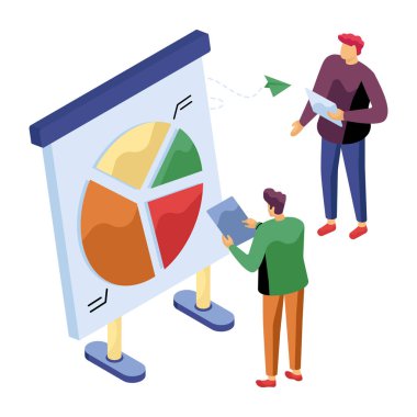 Veri sunumunun düzenlenebilir tasarım illüstrasyonu 