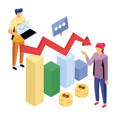 Ekonomik durgunluk grafiğinin mükemmel tasarımı 