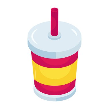 Düzenlenebilir bir paket içecek tasarımı simgesi 