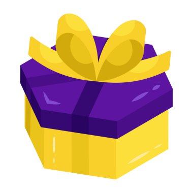 Hediye kutusunun bir simge tasarımı