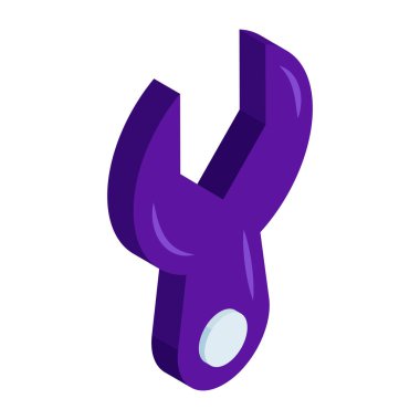 İngiliz anahtarının düzenlenebilir tasarım simgesi