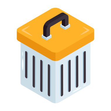 Çöp kutusunun vektör tasarımı