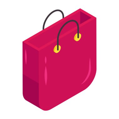 Trendy vector design of shopping bag