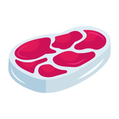 Bifteğin yaratıcı tasarım simgesi