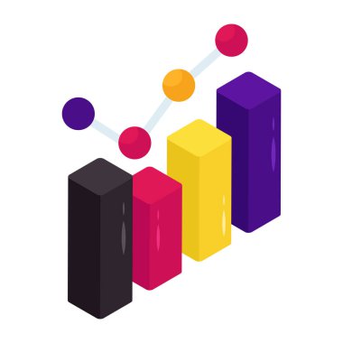 Çokçizgi grafiğinin premimium indirme simgesi 