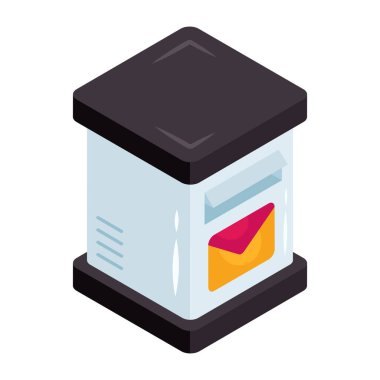Trendy vector design of letterbox