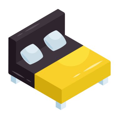 Premium download icon of bed