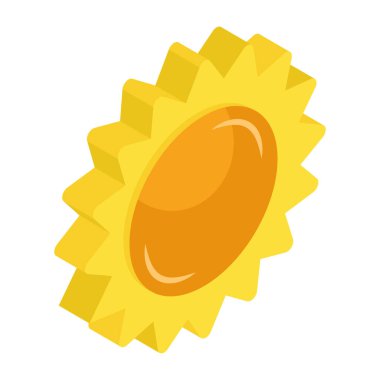 An icon design of sunlight 