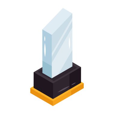 Cam ödülünün mükemmel tasarım ikonu 