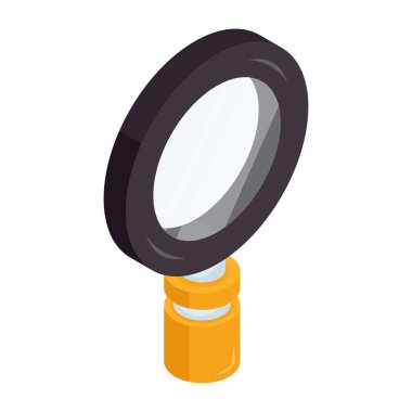 Büyüteçin eşsiz bir tasarım simgesi 