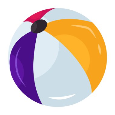 Editable design icon of beach ball 