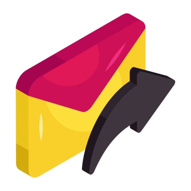 Gönderilen postaların modern tasarım simgesi