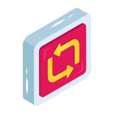 Senkronize okların modern tasarım simgesi 