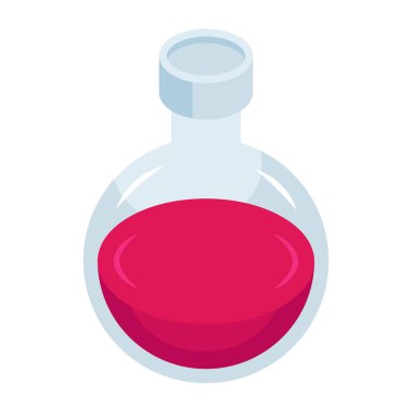 Kimyasal şişenin mükemmel tasarım simgesi 