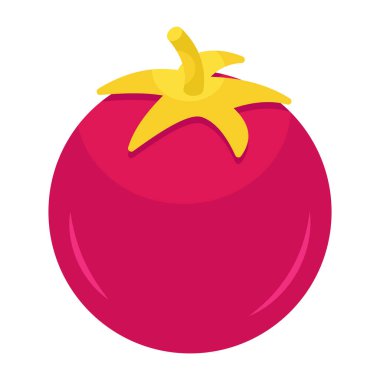 Domatesin modern tasarım simgesi 