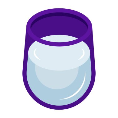 Süt bardağının bir simge tasarımı