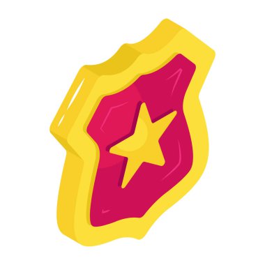 Güvenlik kalkanının düzenlenebilir tasarım simgesi