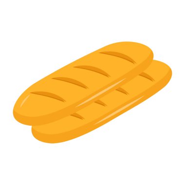 Trendy design icon of baguette 