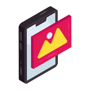 Mobil manzaranın eşsiz tasarım simgesi