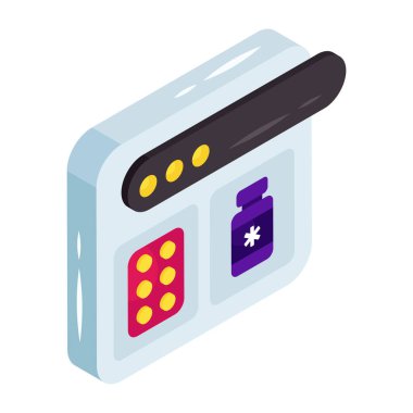 Çevrimiçi tıbbın moda tasarım simgesi 