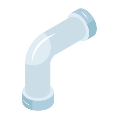 Tesisat borusunun modern tasarım simgesi 