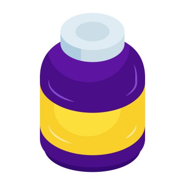 Uyuşturucu şişesinin eşsiz bir tasarım simgesi.