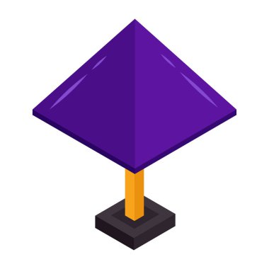 Şemsiyenin mükemmel tasarım simgesi 