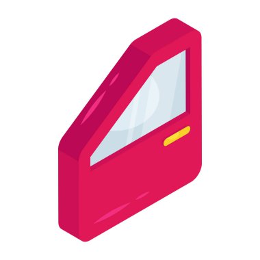 Araba kapısının düzenlenebilir tasarım simgesi