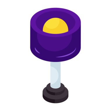 Sokak lambasının mükemmel tasarım simgesi 