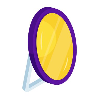 Dikiz aynasının modern tasarım simgesi 