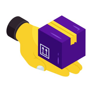 Premium download icon of parcel care