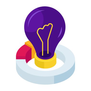 Analitik fikir simgesi, düzenlenebilir vektör