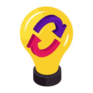 Fikir güncellemesinin modern tasarım simgesi 