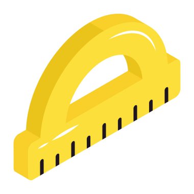 Yapıştırıcı ölçekli Isometric tasarım simgesi 