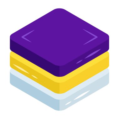 An editable design icon of layers 