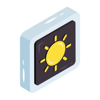 An icon design of sunlight 